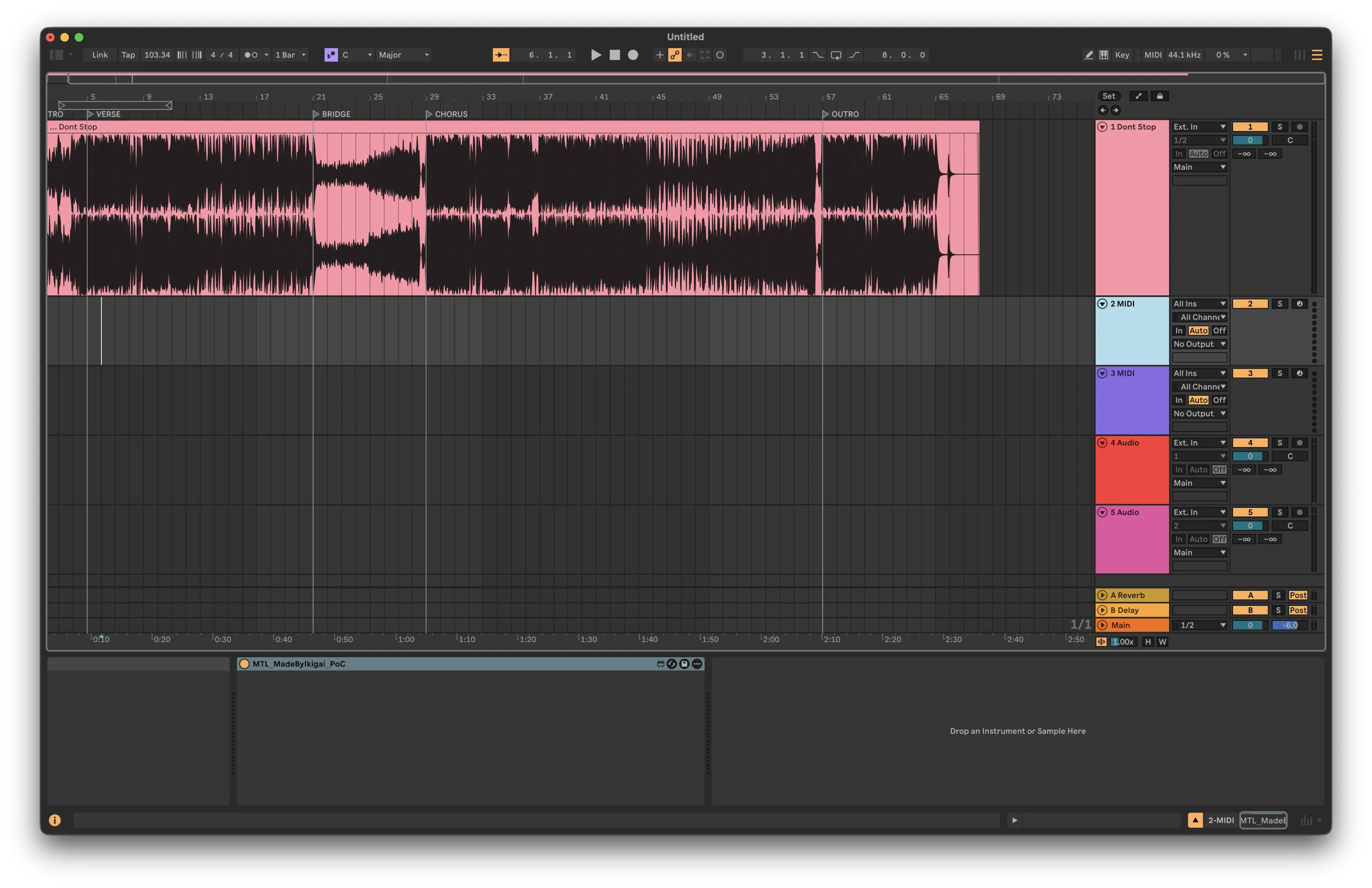 Export Ableton Locators to JSON via Max for Live