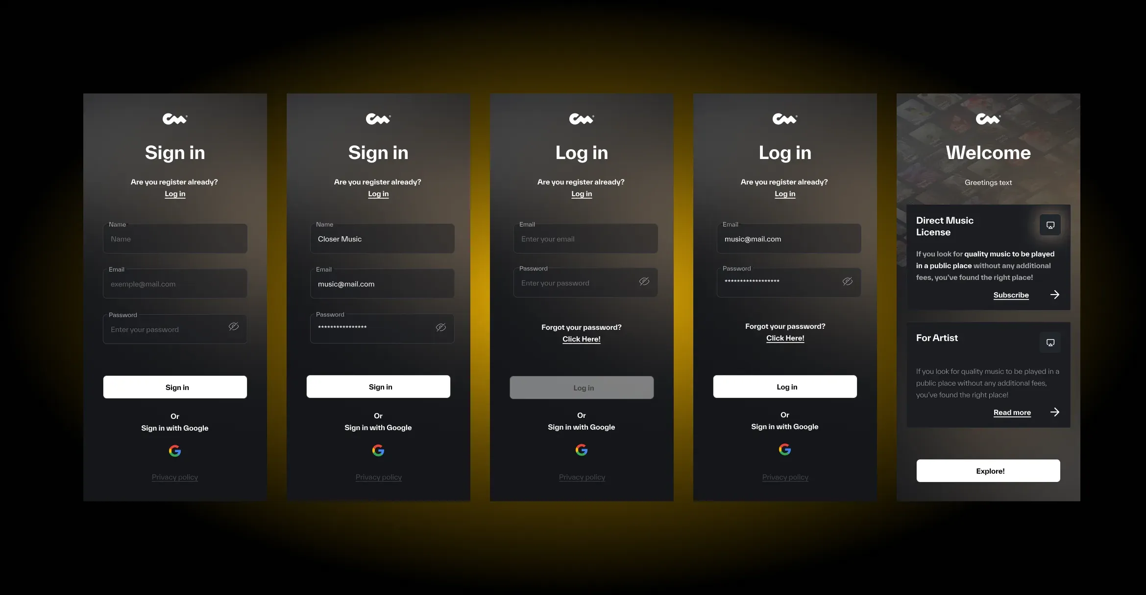 Mobile Application for Music Catalogs
