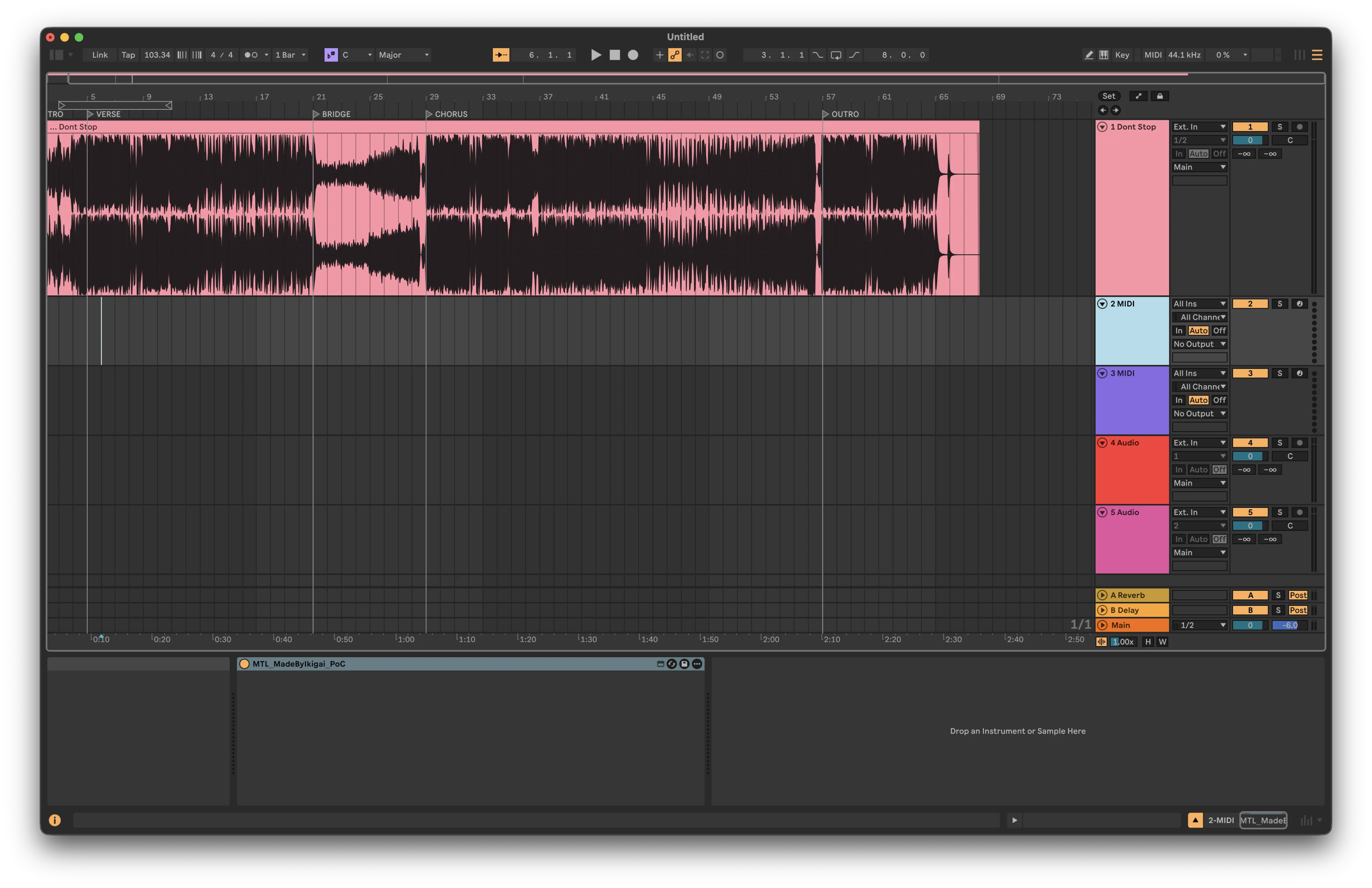 Export Ableton Locators to JSON via Max for Live
